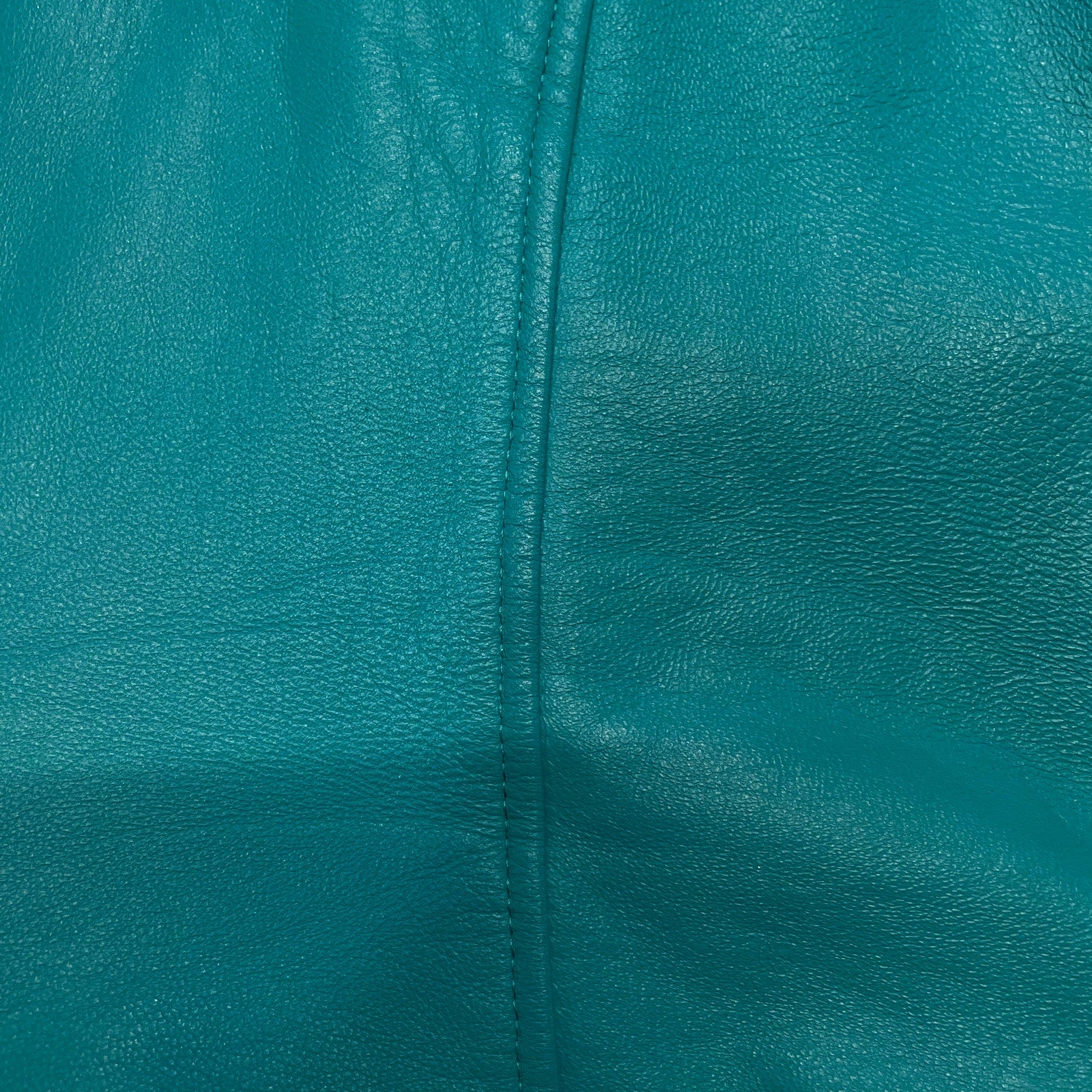 Vintage 90s LA Roxx x Neiman Marcus zip front teal leather vest