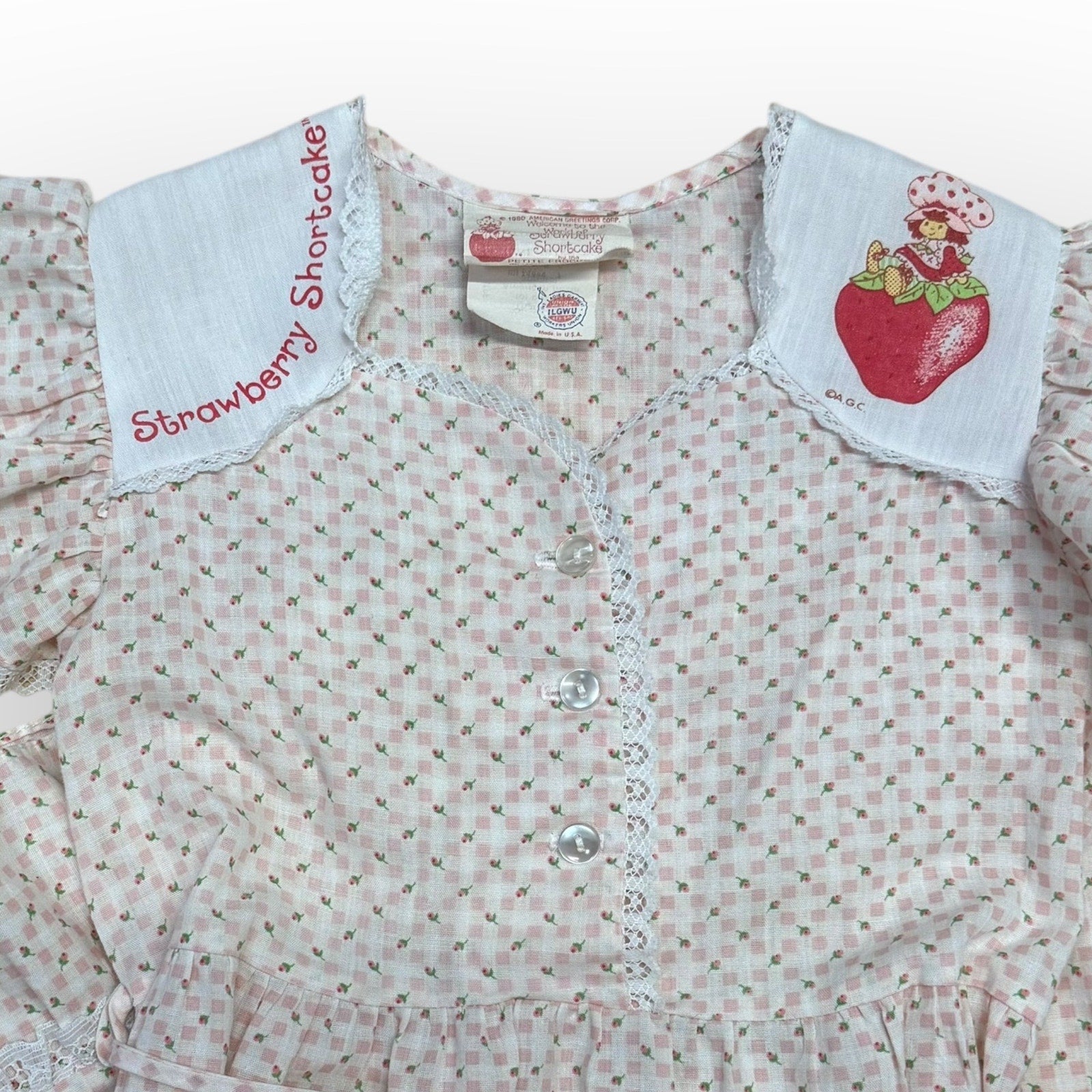 Vintage 80s kids Strawberry Shortcake pink gingham dress 80s / officia – Cute Little Ruin Vintage Vintage 80s kids Strawberry Shortcake pink gingham dress 80s / officia – Cute Little Ruin Vintage
