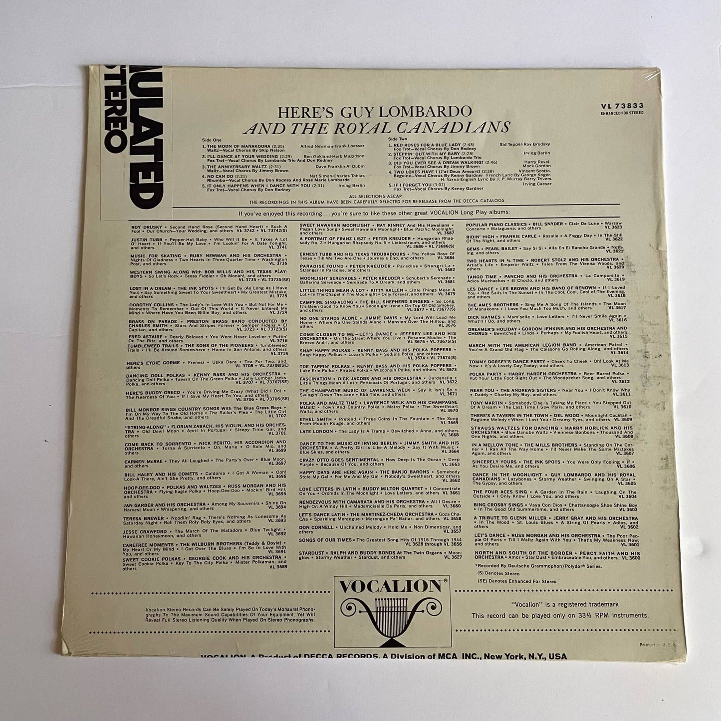 Here’s Guy Lombardo vintage vinyl record