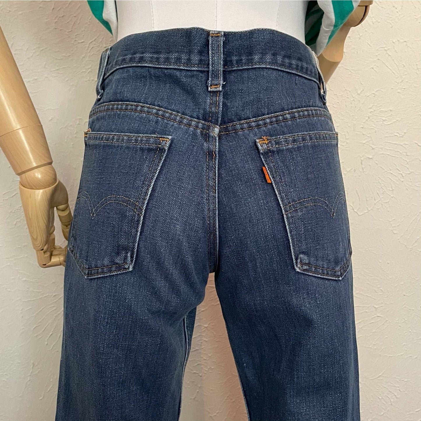 70s Levi's orange tab bell bottom flare jeans 29 x 31