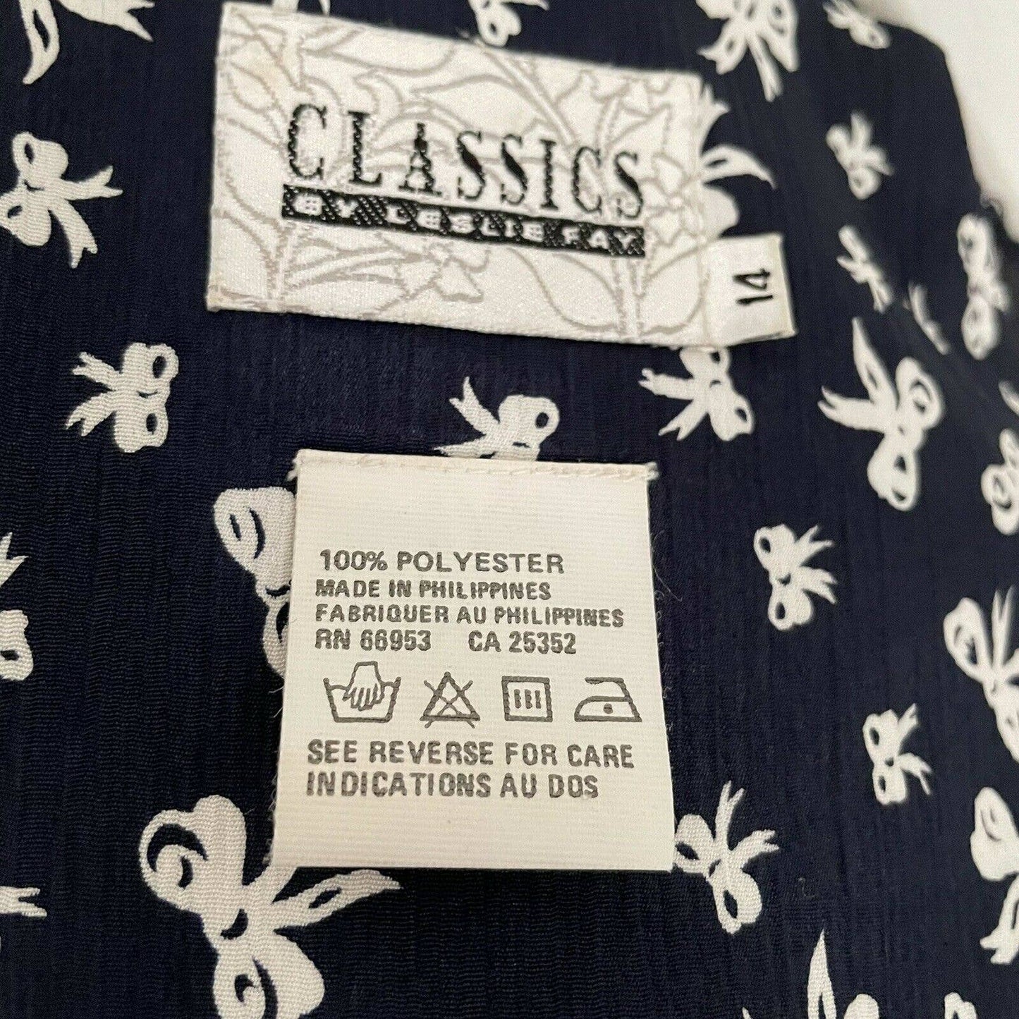 90s does 20s shawl collar bow print maxi dress M L XL